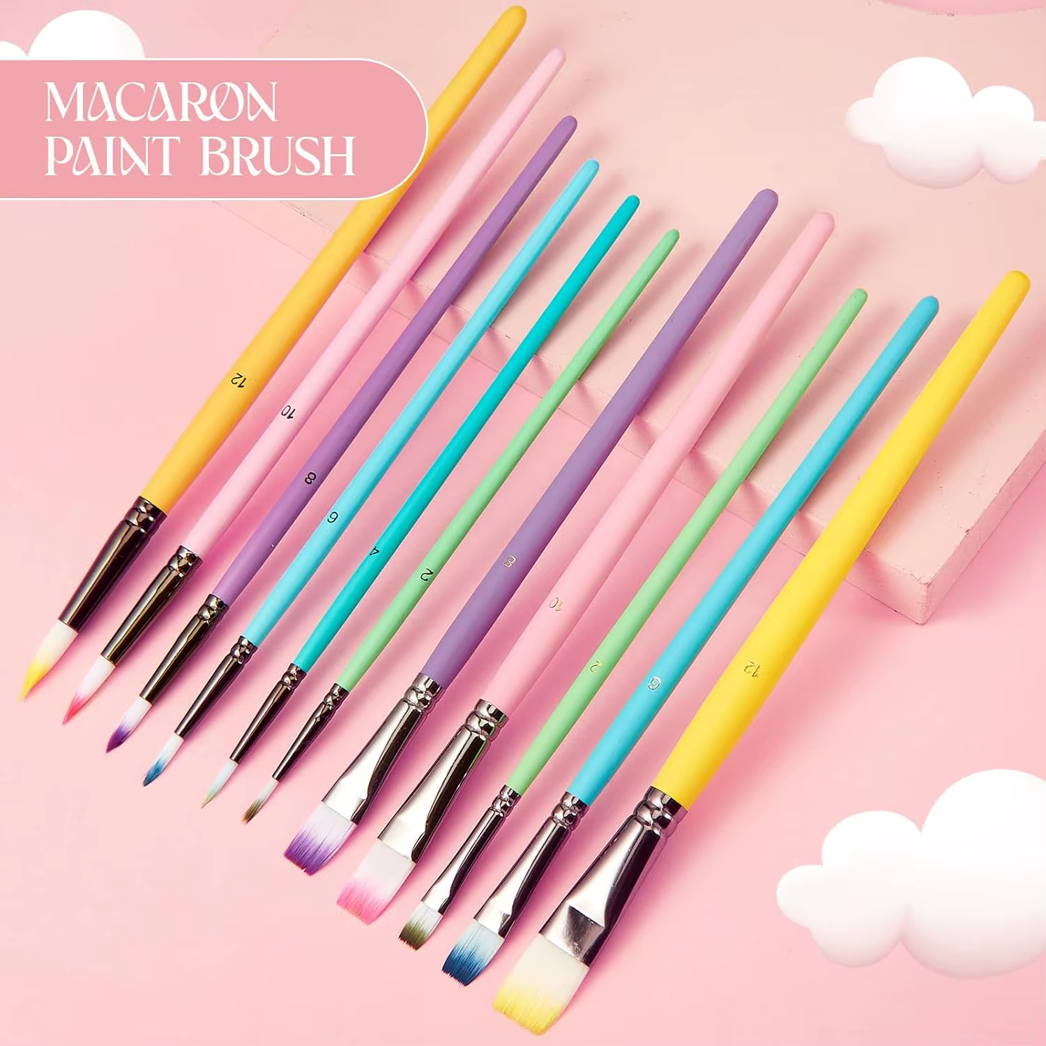 Ensemble de pinceaux d'artiste professionnel