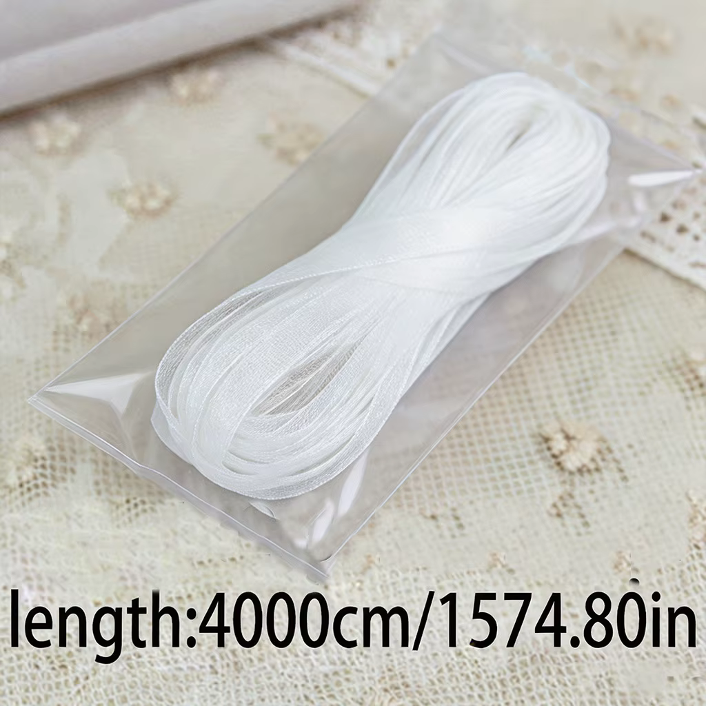 (40 mètres/lot) Rubans en organza de 3 mm