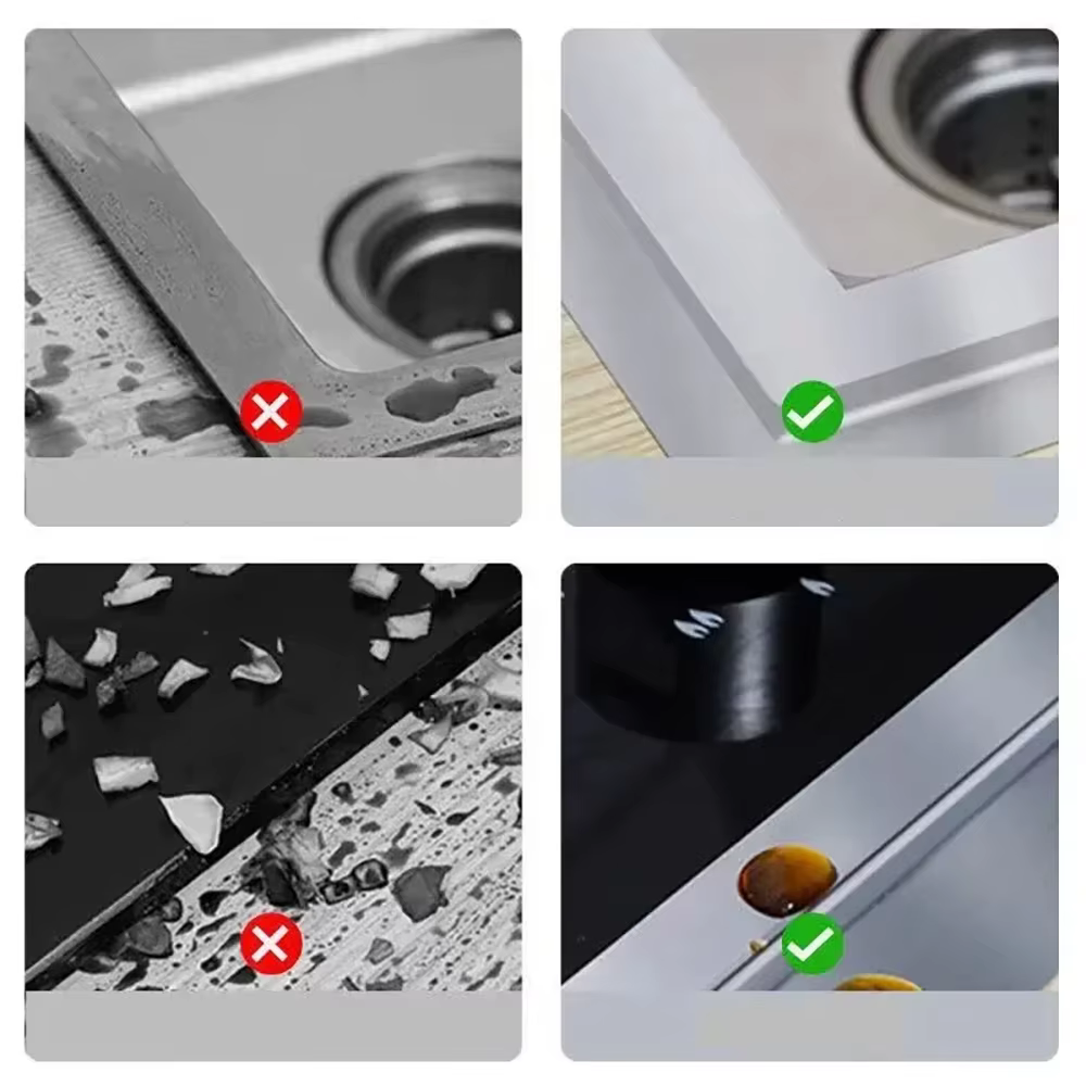 Papier d'aluminium ruban haute température table de cuisson auto-adhésif résistant à la graisse Anti-moisissure autocollants résistants à l'humidité pour comptoirs de cuisine