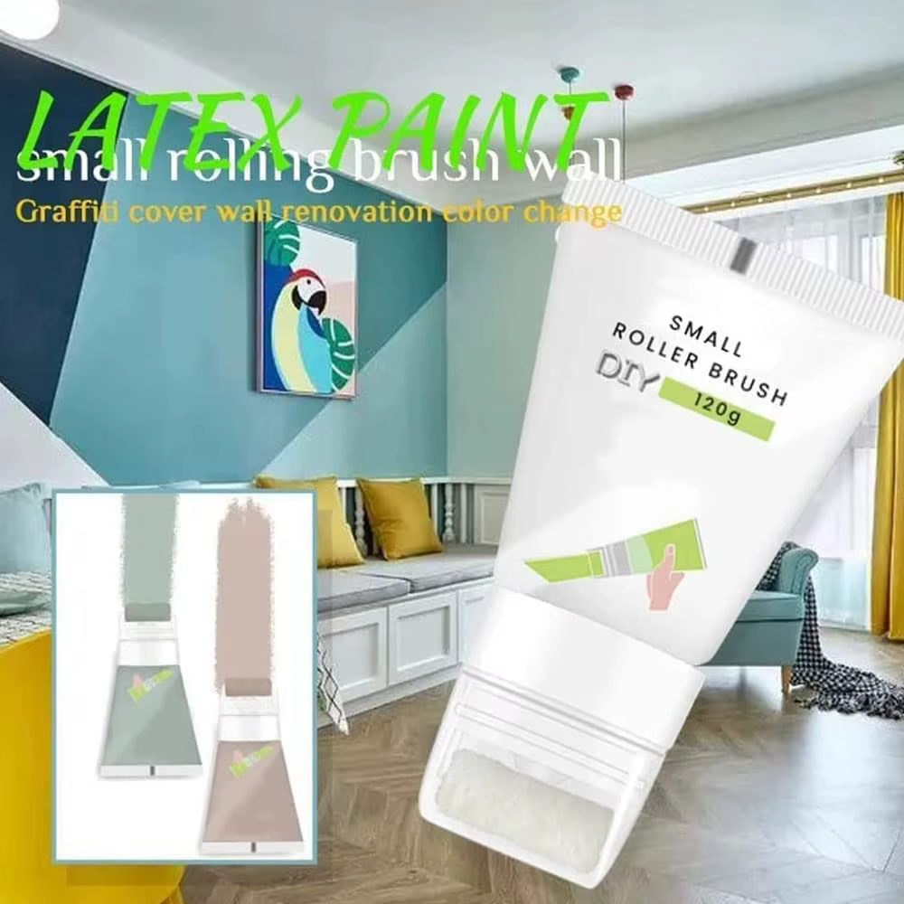 Petite Brosse à Rouler en Latex pour Réparation Murale, Rouleau à Pâte, vaccage Rapide, Crème, Fournitures Ménagers