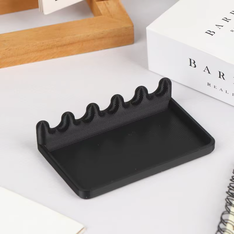 Support de pinceaux portable avec plateau anti-goutte
