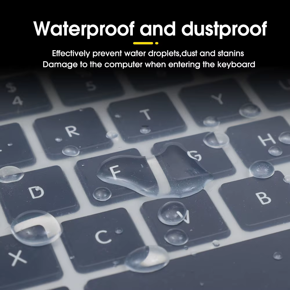 Housse de protection universelle pour clavier, pour ordinateur portable, 13 à 17 pouces, en Silicone, étanche et anti-poussière