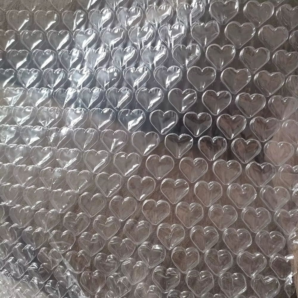 Rouleau de Film à bulles d'air Transparent en forme de cœur d'amour