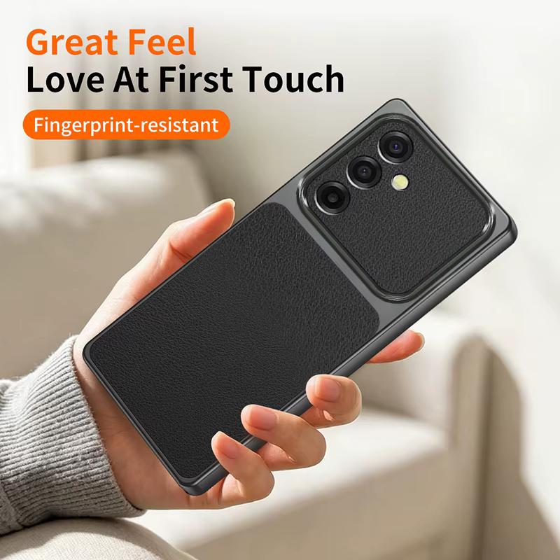 Étui en cuir d'agneau avec protection intégrale de l'appareil photo pour Samsung Galaxy A56 A36 A26 A16 A06 A57 A37 A27 A17 A07 A55 A35 A25 A15 A05 S A54 A34