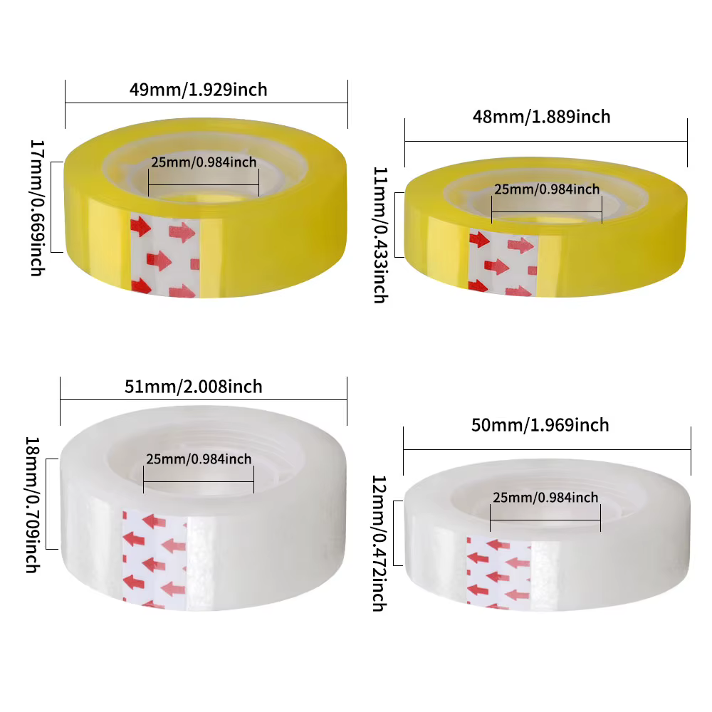 Ruban Transparent OPP, rouleaux de recharges