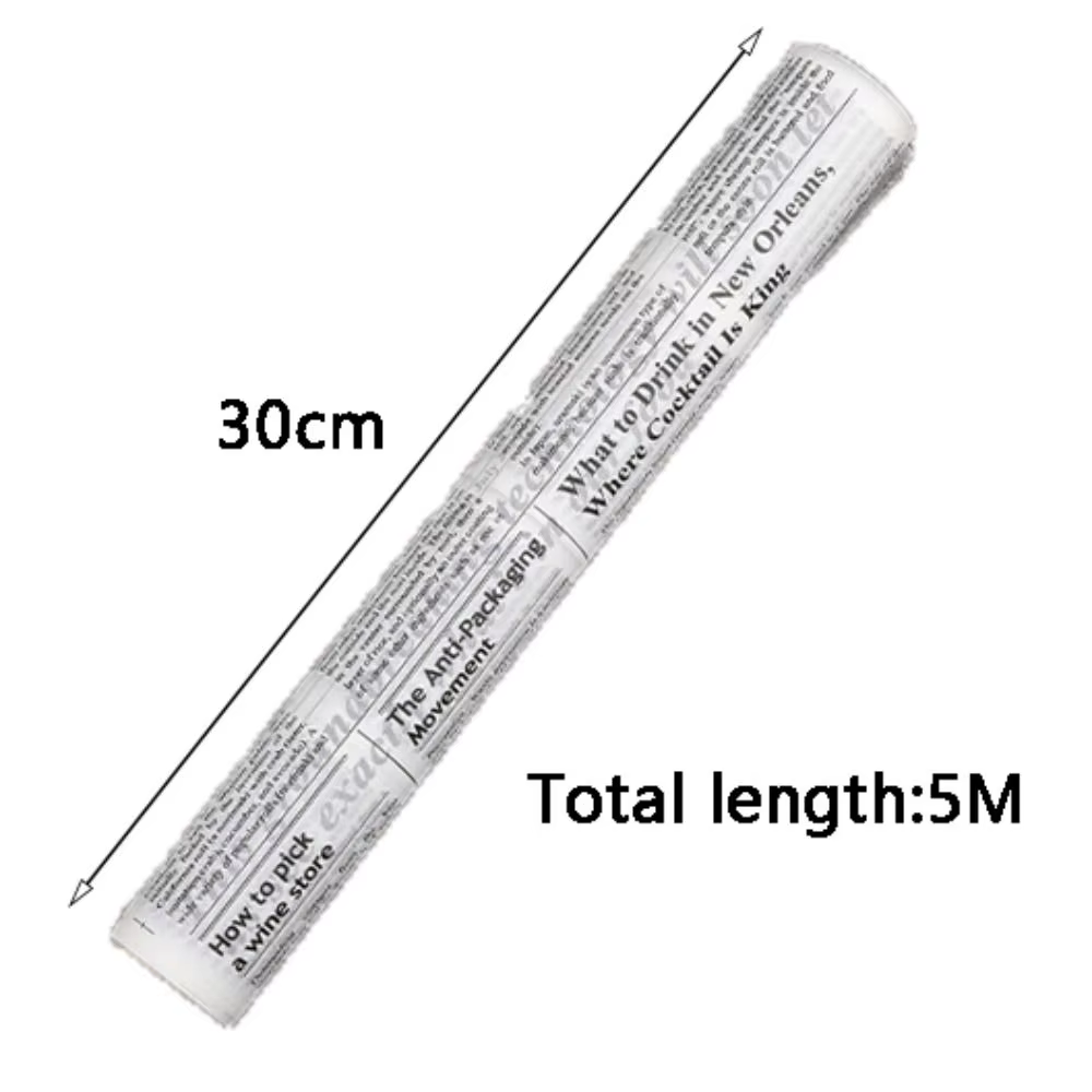 Papier parchemin antiadhésif résistant à la graisse, 1 rouleau de 5 mètres, papier ciré imperméable pour emballage alimentaire, frites