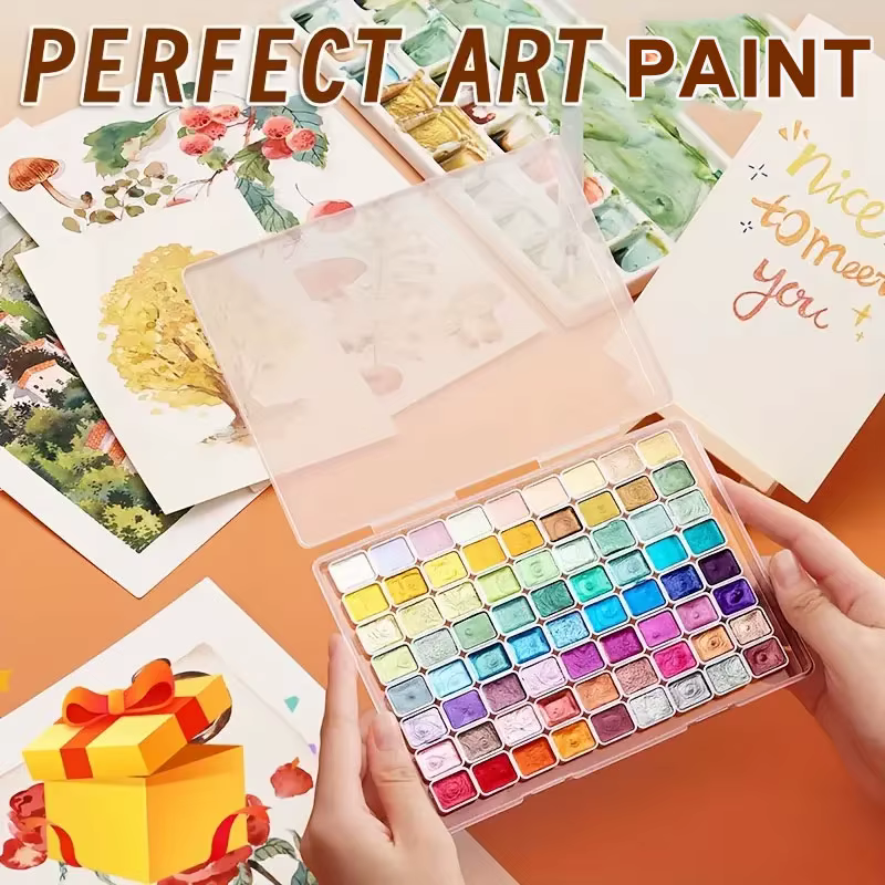 Peinture aquarelle nacrée 20/24/60/72 couleurs