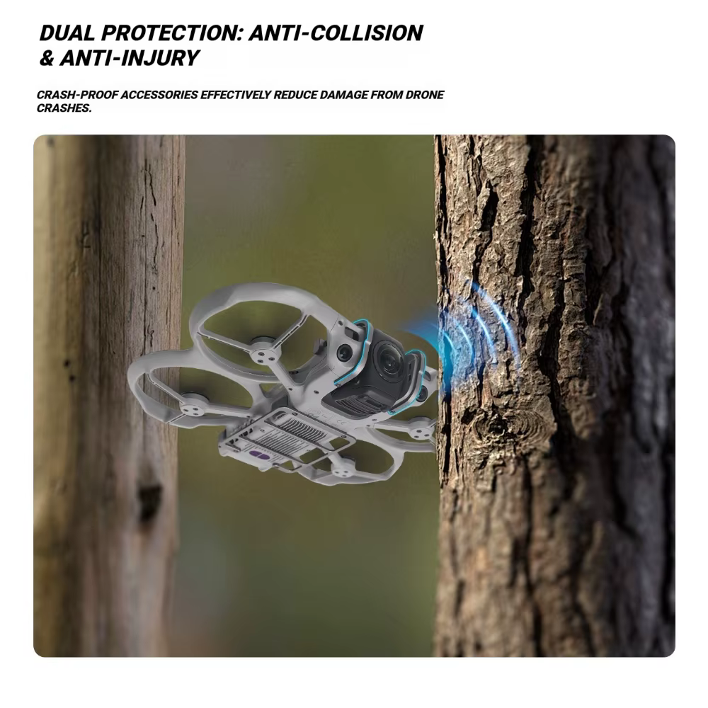 Barre de protection en alliage d'aluminium pour DJI AVATA360 avec kit d'armure de châssis, kit anti-collision en alliage pour AVATA360
