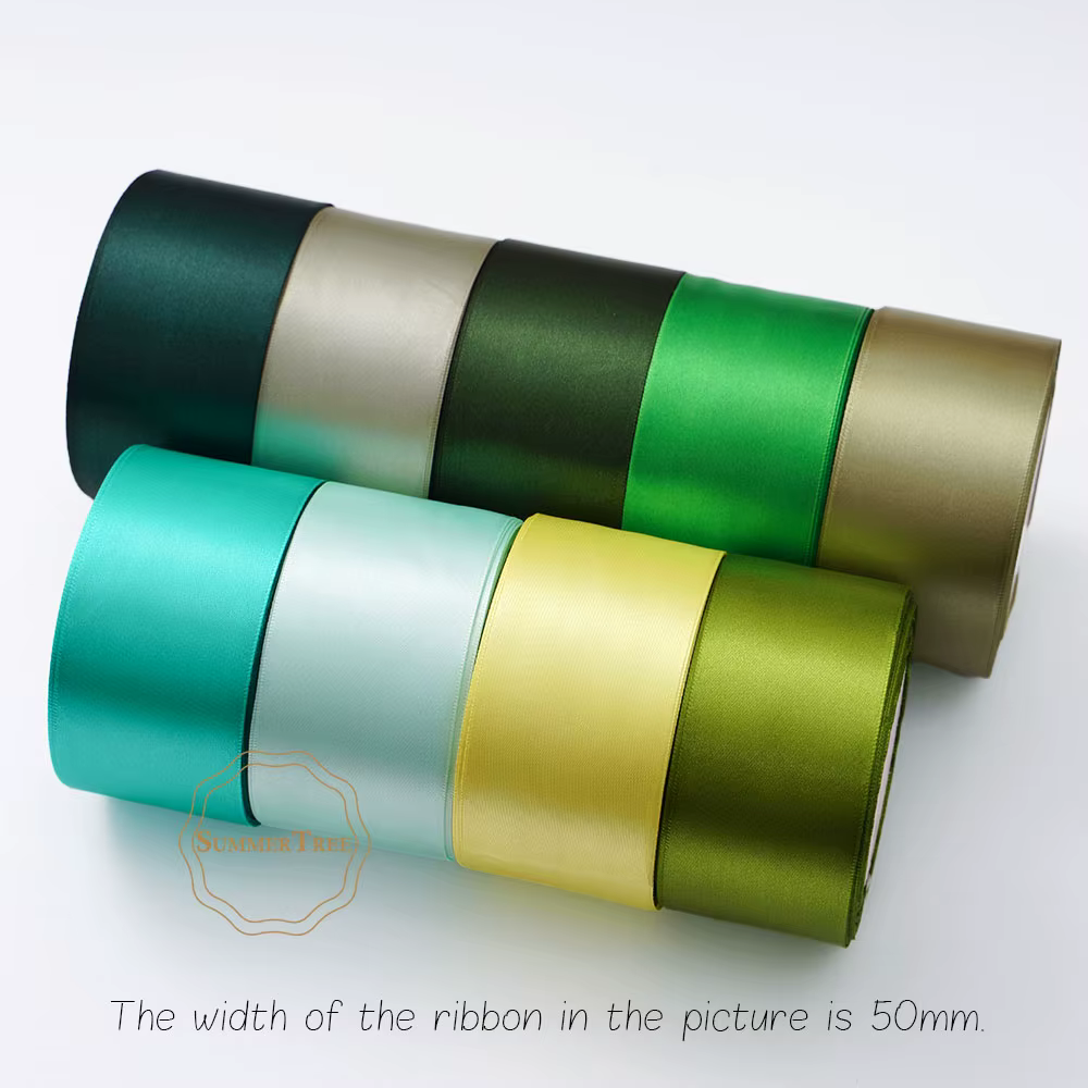 Ruban en Satin 22.8 mètres 6mm 10mm 15mm 25mm 38mm 50mm