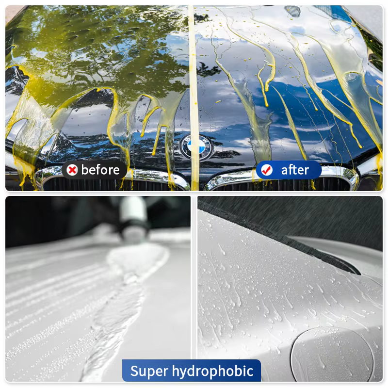 HGKJ S6 Spray de revêtement céramique ultime Protection de peinture hydrophobe haute brillance 9H Nano Top cire longue durée détail d'entretien de voiture