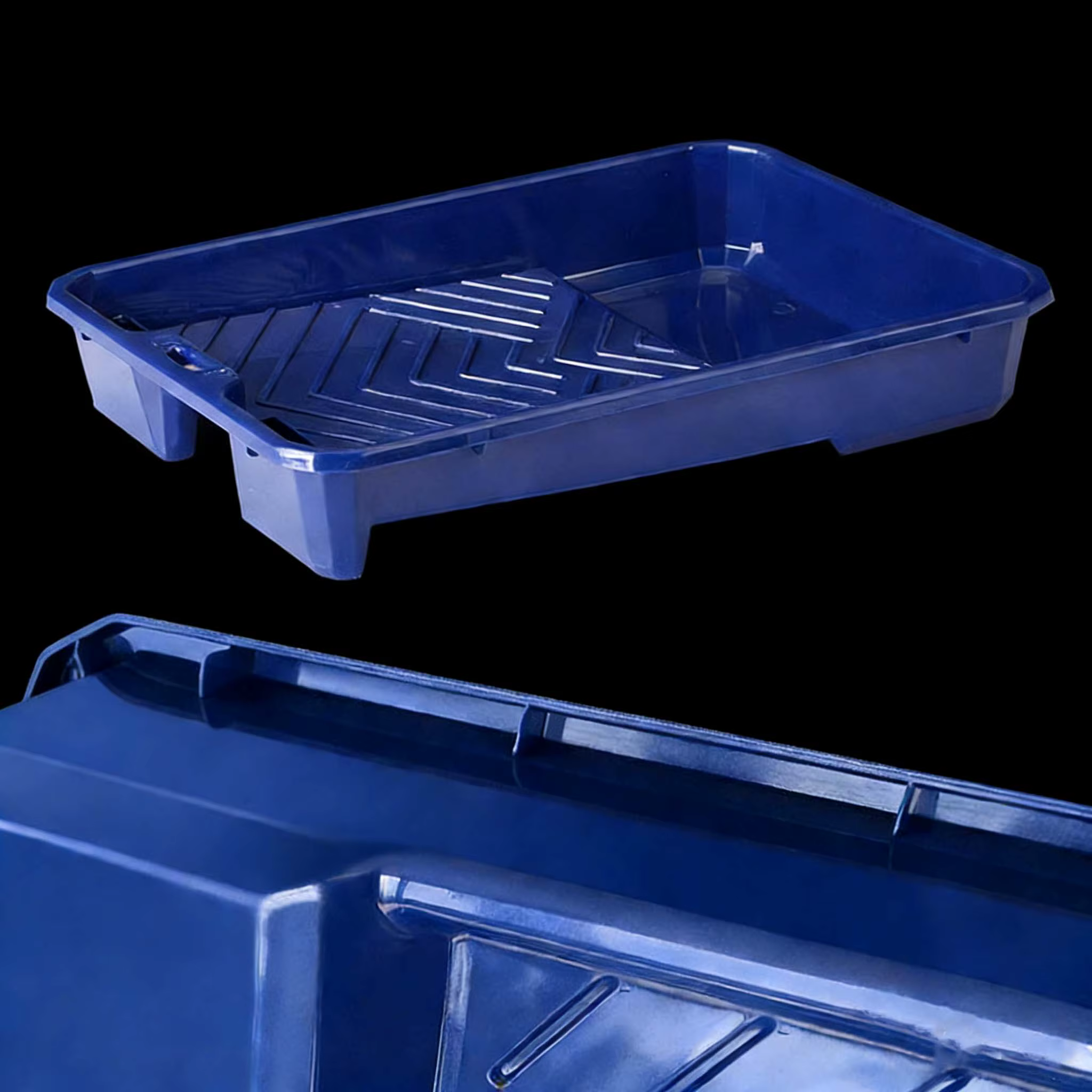 1 plateau à peinture en plastique de 9 pouces + 10 plateaux transparents pour un changement de couleur facile