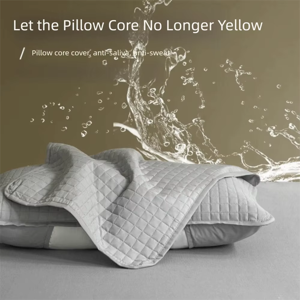 Housse de coussin en coton, couche d'isolation, huile de tête, taie d'oreiller, protection Anti-acariens, Anti-transpiration, protection du noyau de l'oreiller domestique