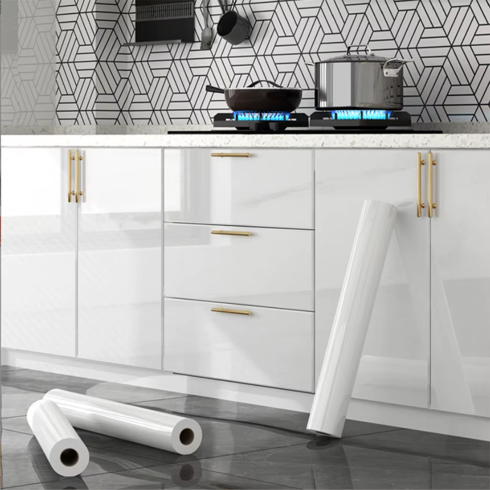 Papier peint vinyle brillant de 55 cm de largeur pour murs en rouleaux