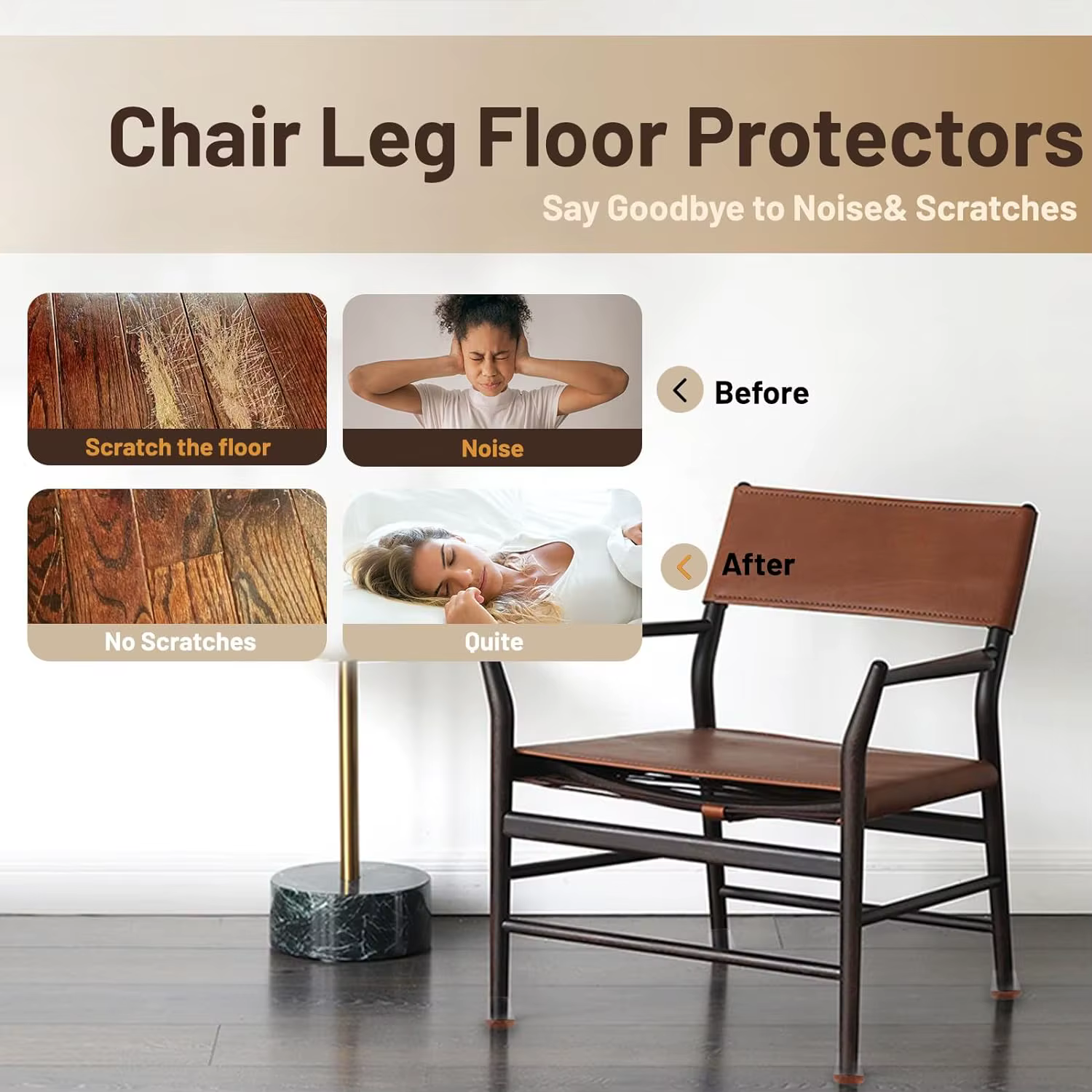 Protecteurs de sol pour pieds de chaise