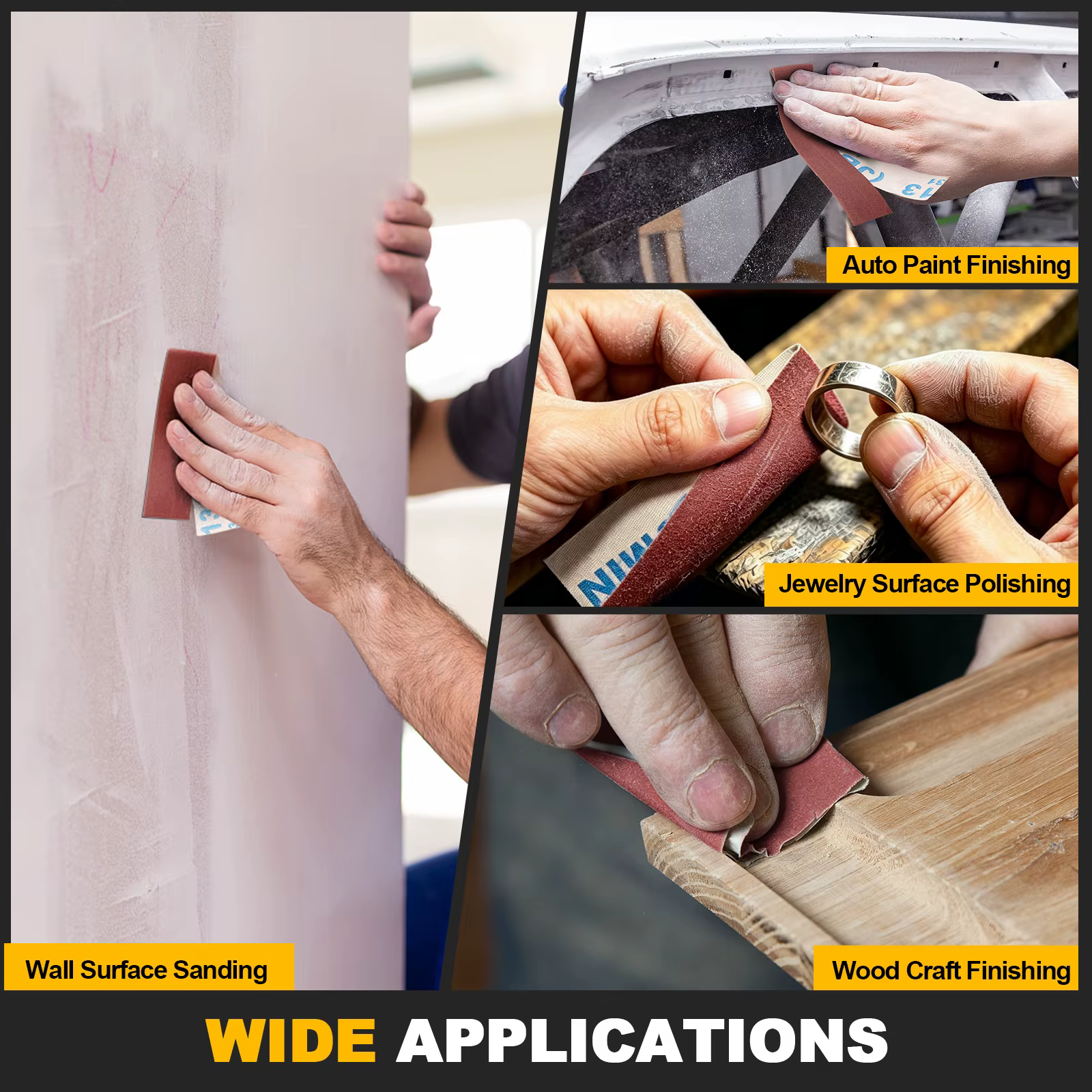 Rouleau de papier abrasif en distributeur