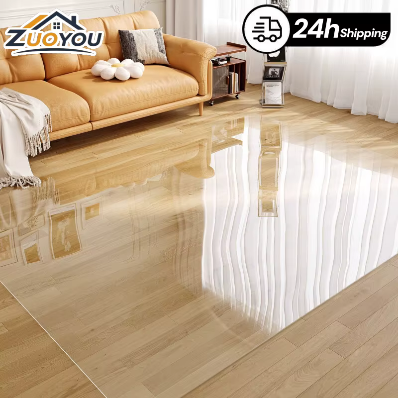 Rouleau de protection de sol en PVC transparent