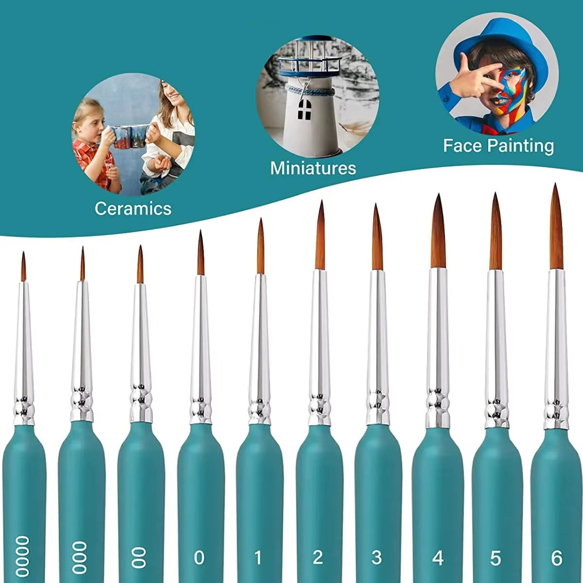 Pinceaux miniatures à peinture