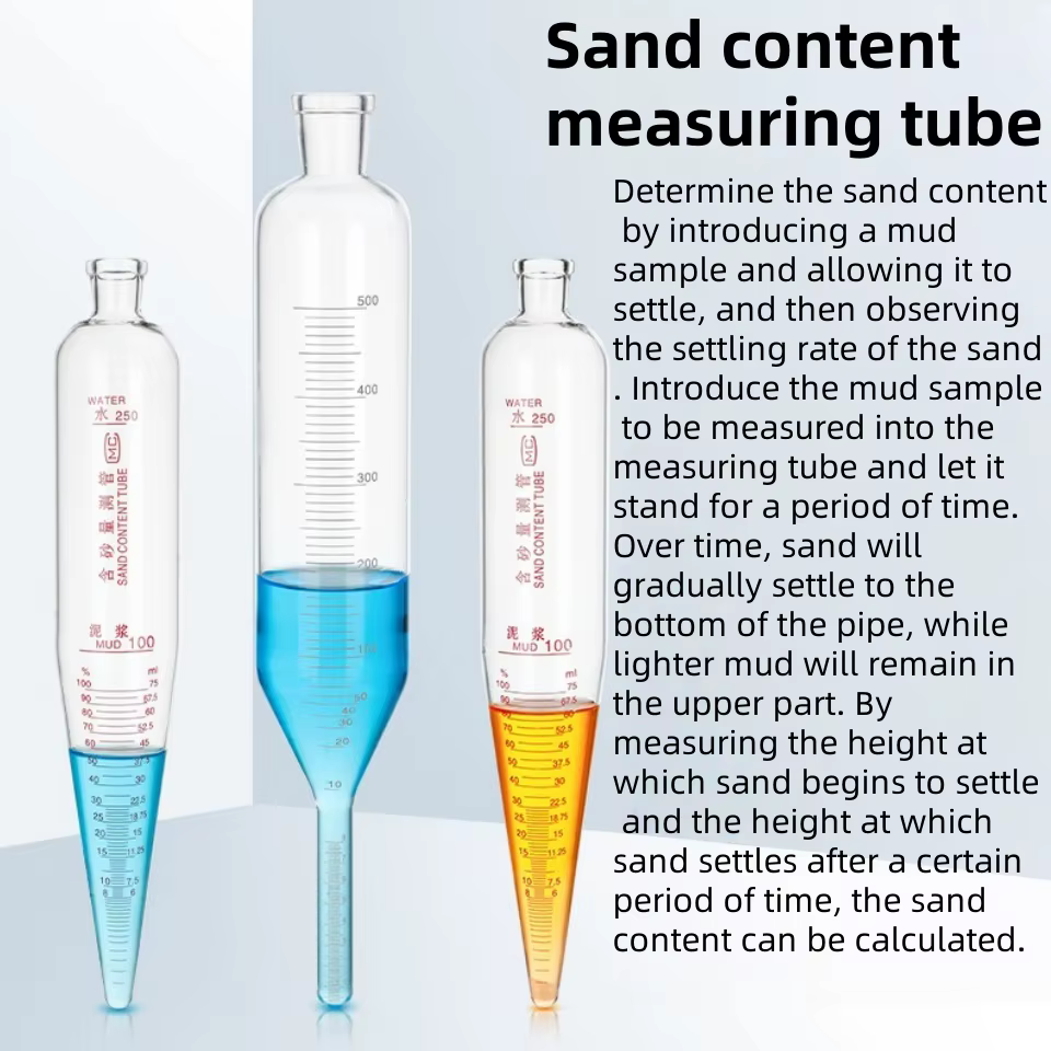 Tube de mesure de teneur en sable