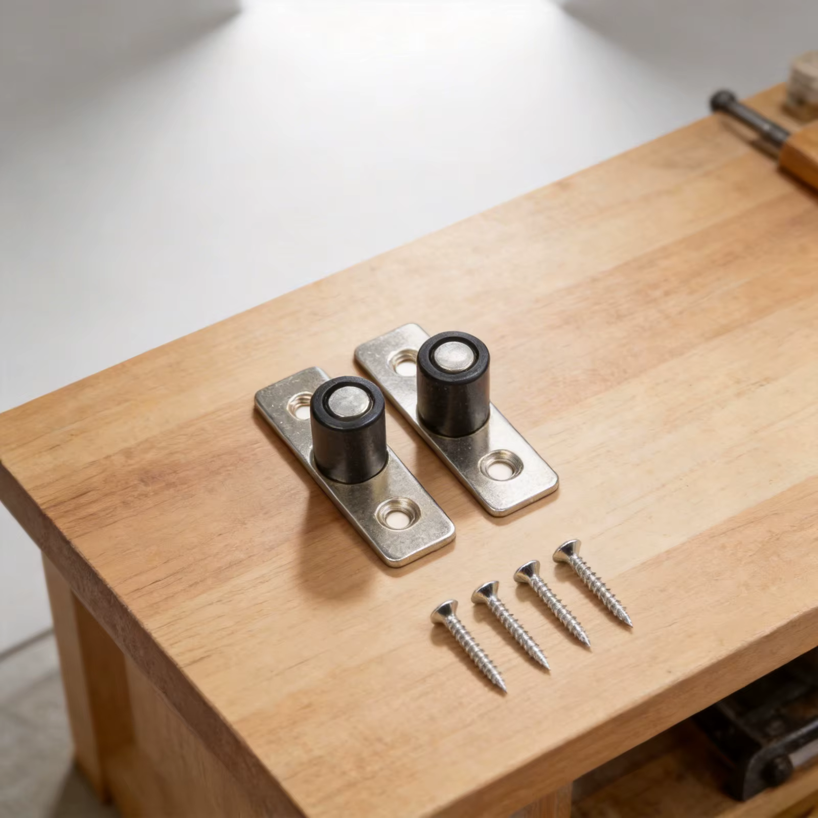 Butée de porte en acier inoxydable épaissi pour portes coulissantes