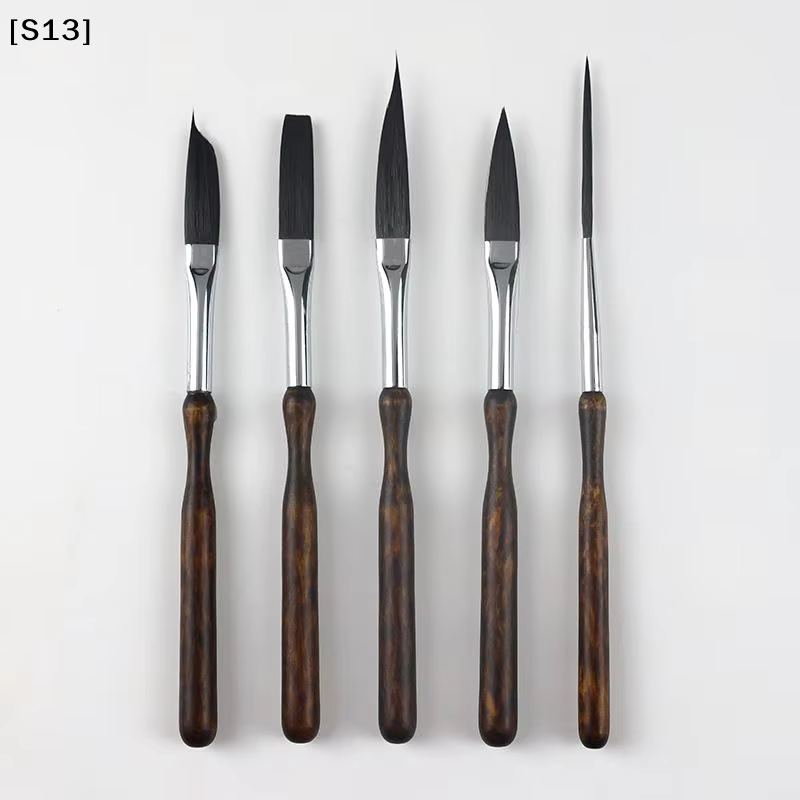 Pinceaux à rayures pour peinture à l'huile et à l'aquarelle