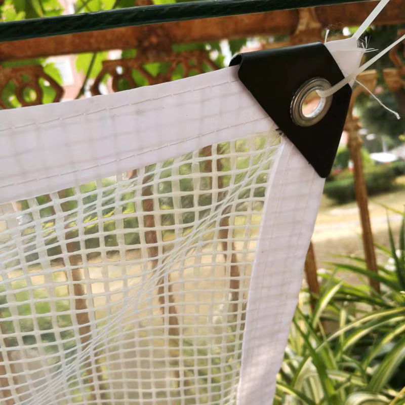 Bâche imperméable en maille PE transparente personnalisable