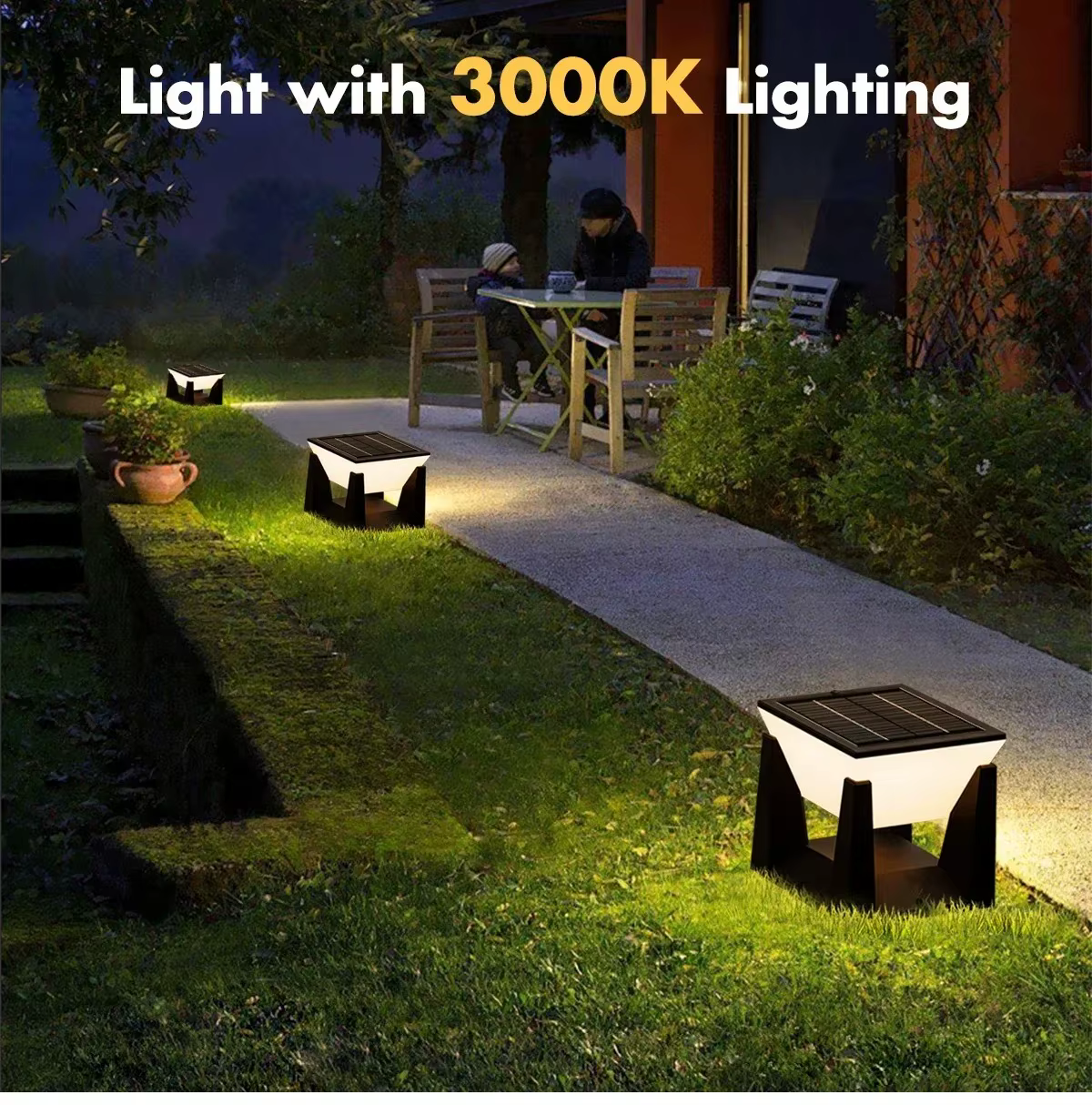 Applique murale LED extérieure moderne IP65 étanche, longue bande lumineuse bidirectionnelle, lampe extérieure incassable avec éclairage d'ambiance doux
