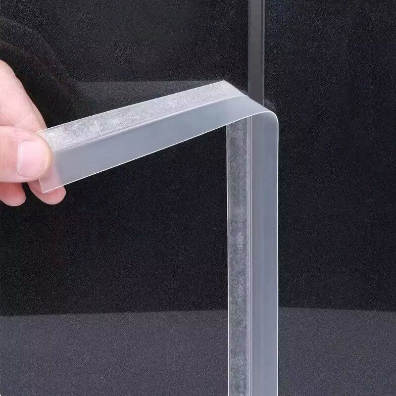 Bande d'étanchéité transparente pare-vent pour balcon, fenêtre coulissante, 5m