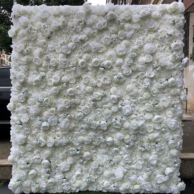 Panneau mural floral 3D en soie