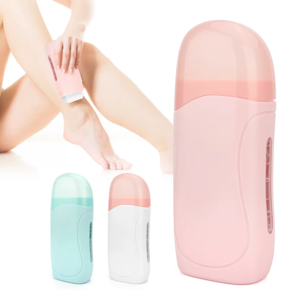 Unisexe rouleau sur cire dépilatoire crème épilation rouleau cire chauffage épilation cartouche chaude plus chaud équipement outil épilation Kit