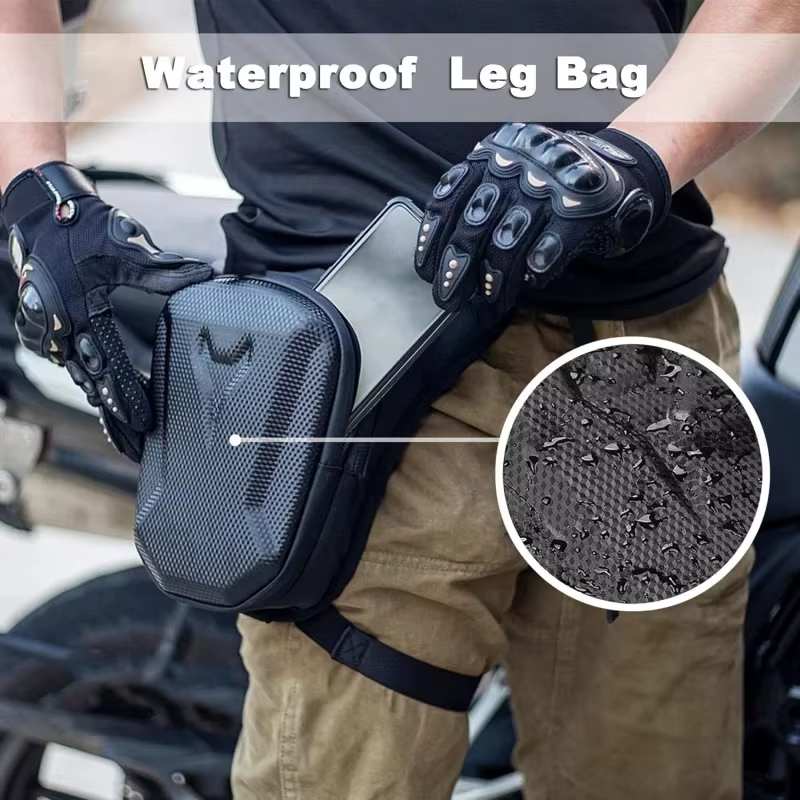 Sacoche de cuisse imperméable pour moto, sac banane, sac bandoulière, pour motard, motocross, équipement moto homme femme
