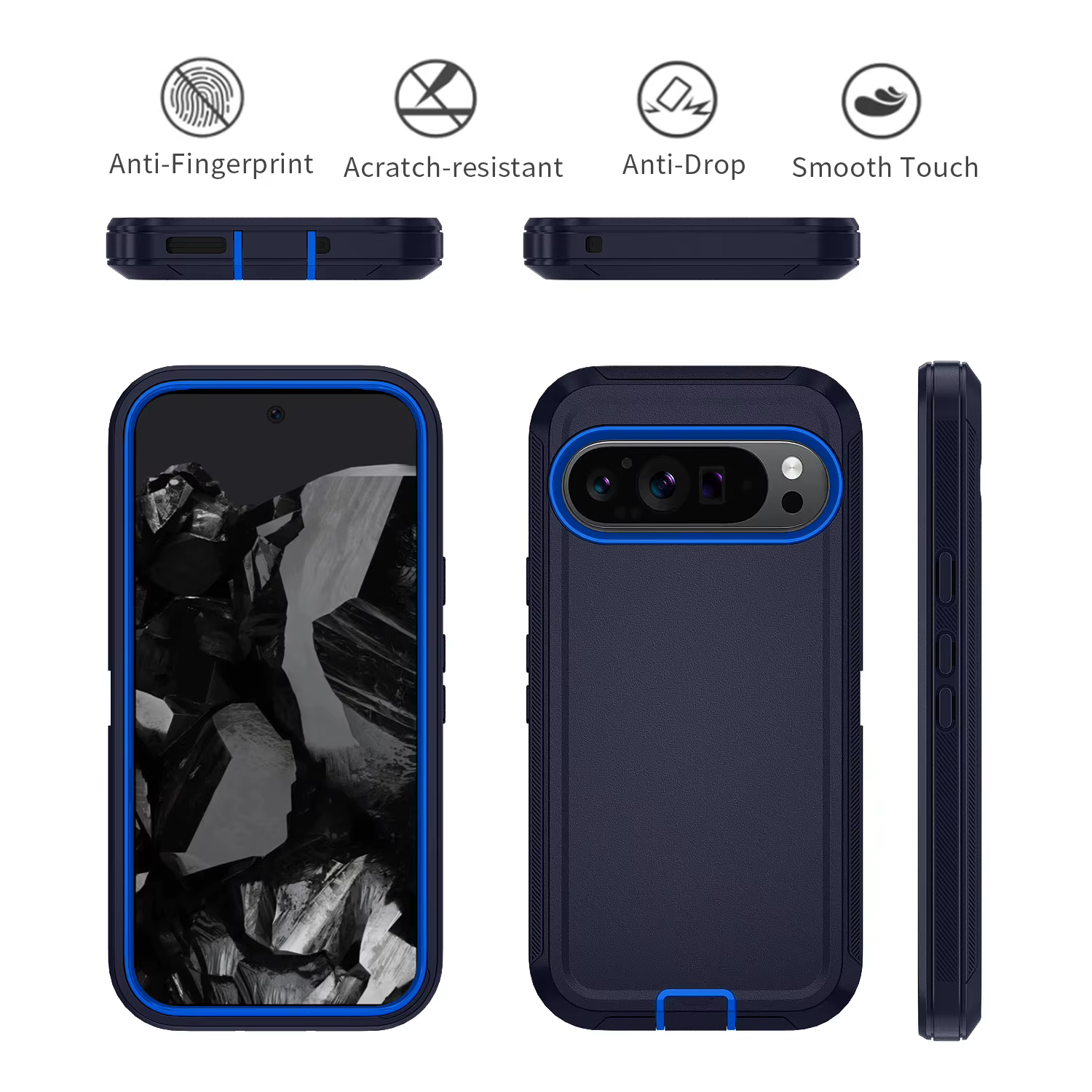 Coque blindée antichoc pour Google Pixel 9A 8A 4A 5A Pro, housse robuste et anti-poussière, étui de Protection de caméra pour Pixel 9pro XL