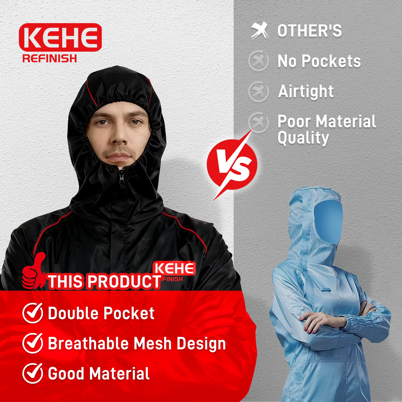Combinaisons de protection réutilisables résistantes aux produits chimiques