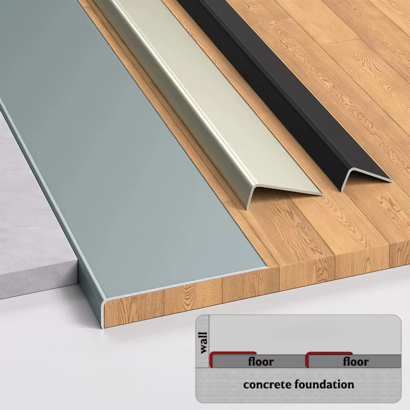 90 ° Profilé d'angle droit en aluminium en forme de L