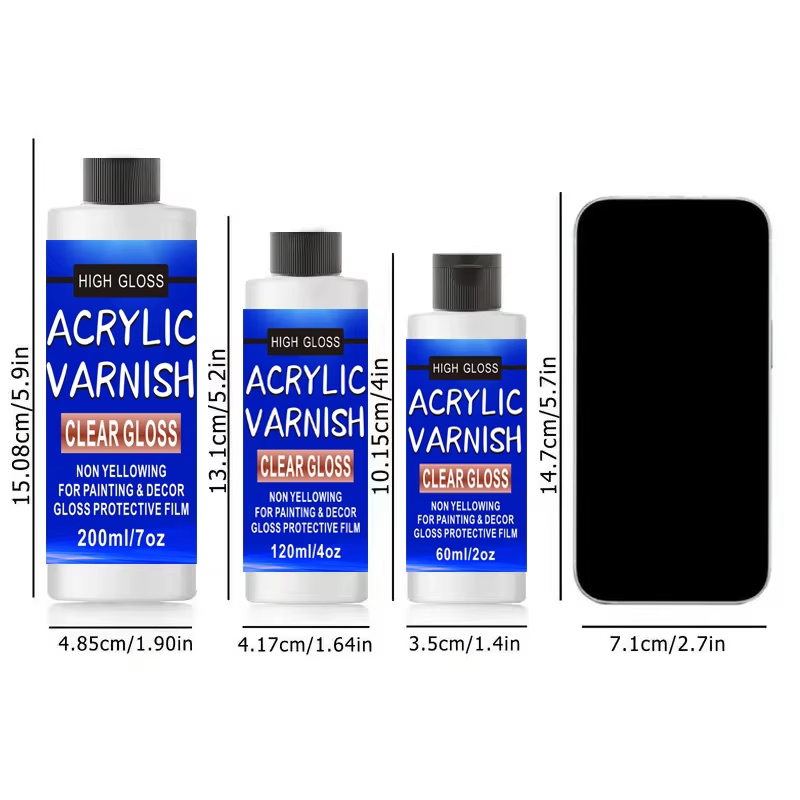 Vernis acrylique 60/120/200ml