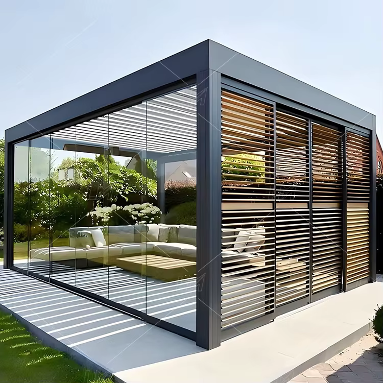 Pergola 3x6m support incurvé
