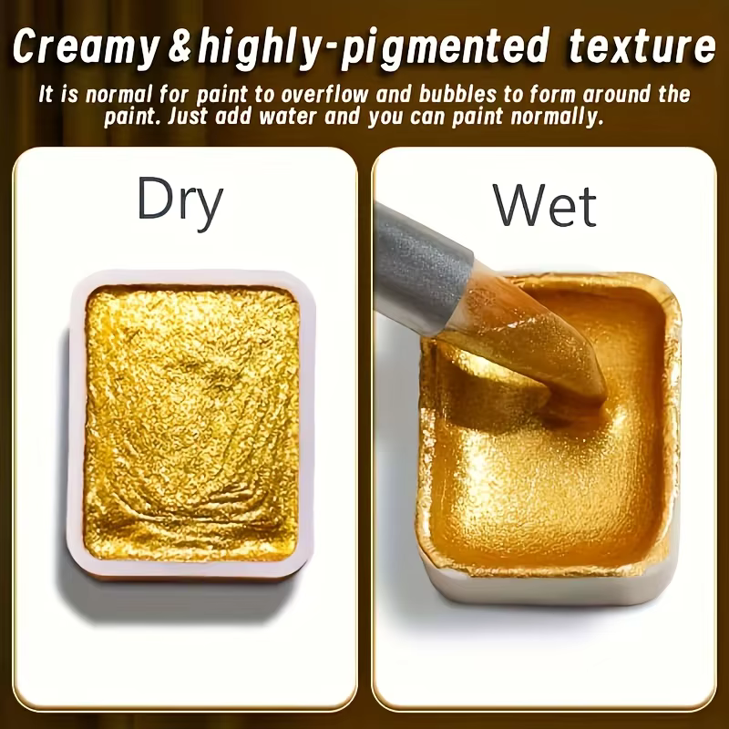 Palette de peinture métallique 32 couleurs pour artistes | Tons de perles doux pour une brillance audacieuse