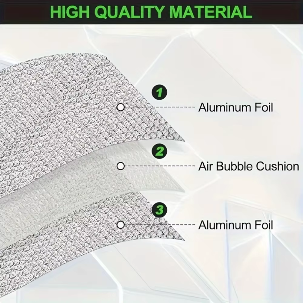 Rouleau d'isolation en aluminium réfléchissant double face extra long de 500 cm