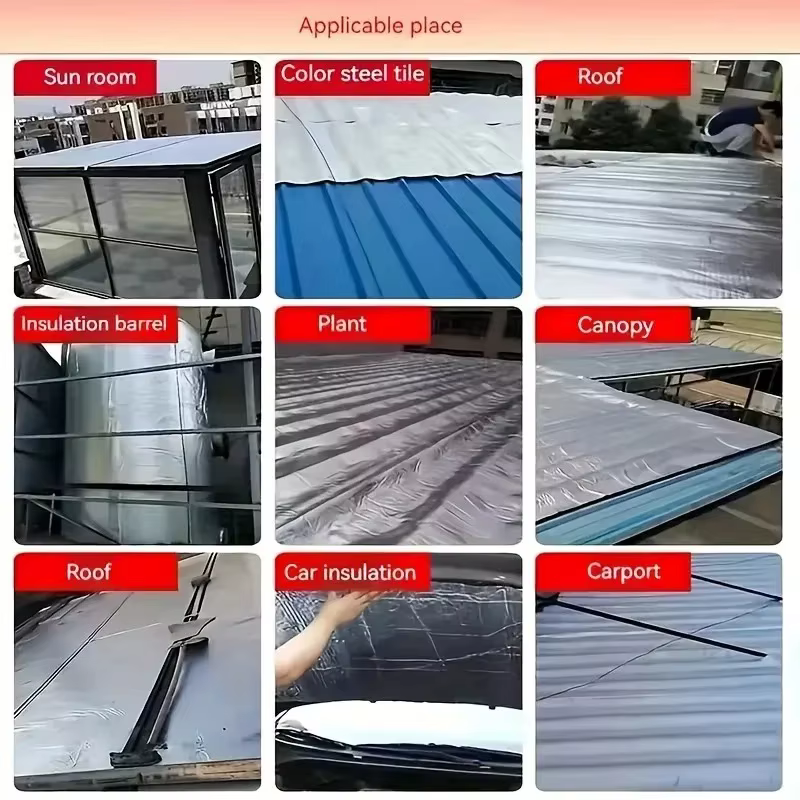 Rouleau d'isolation auto-adhésif pour la réduction du bruit dans les toits et les chambres