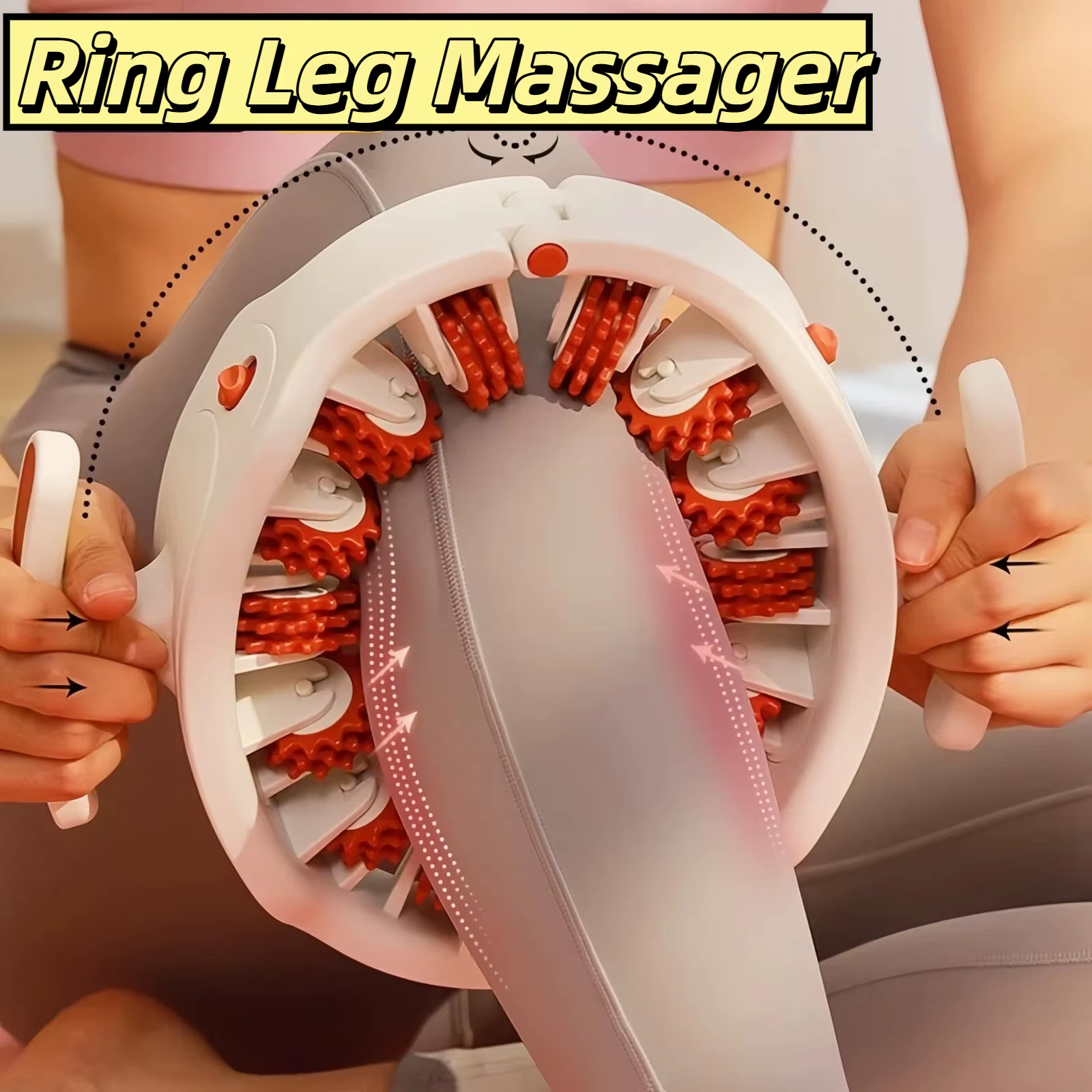  Anneau masseur de jambes rouleau de Massage tonique de cuisse détachable et masseur 2 en 1 équipement de Fitness pour les jambes pour la Relaxation amincissante musculaire