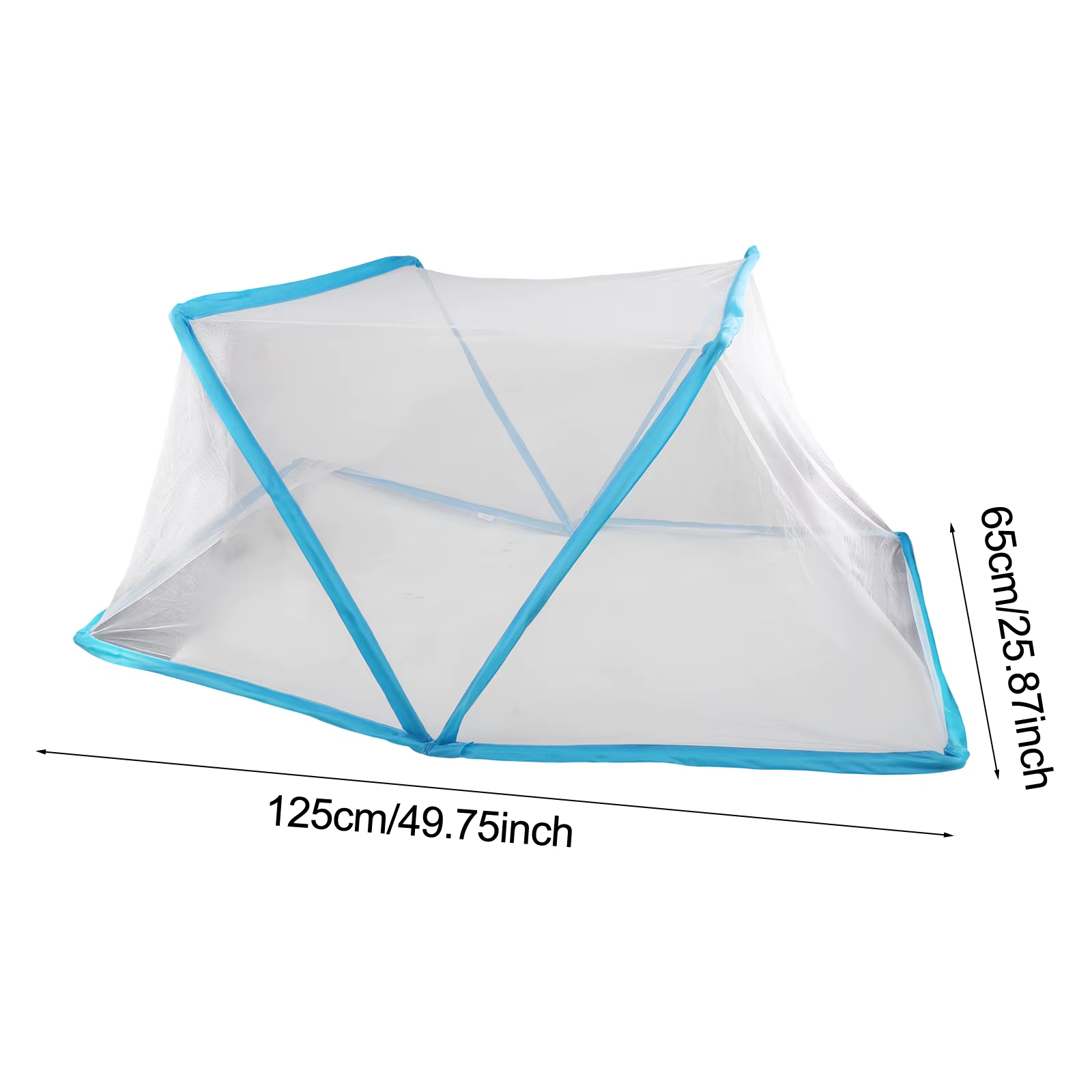 Couverture pliable de protection des plantes avec grille en PVC à bords bleus, pour la culture des légumes et des fruits, isolation antigel