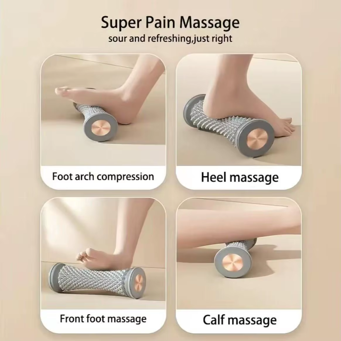 Balle de massage plantaire, correcteur de voûte plantaire pour pieds plats, outil d'entraînement de relaxation des méridiens du cou et du corps