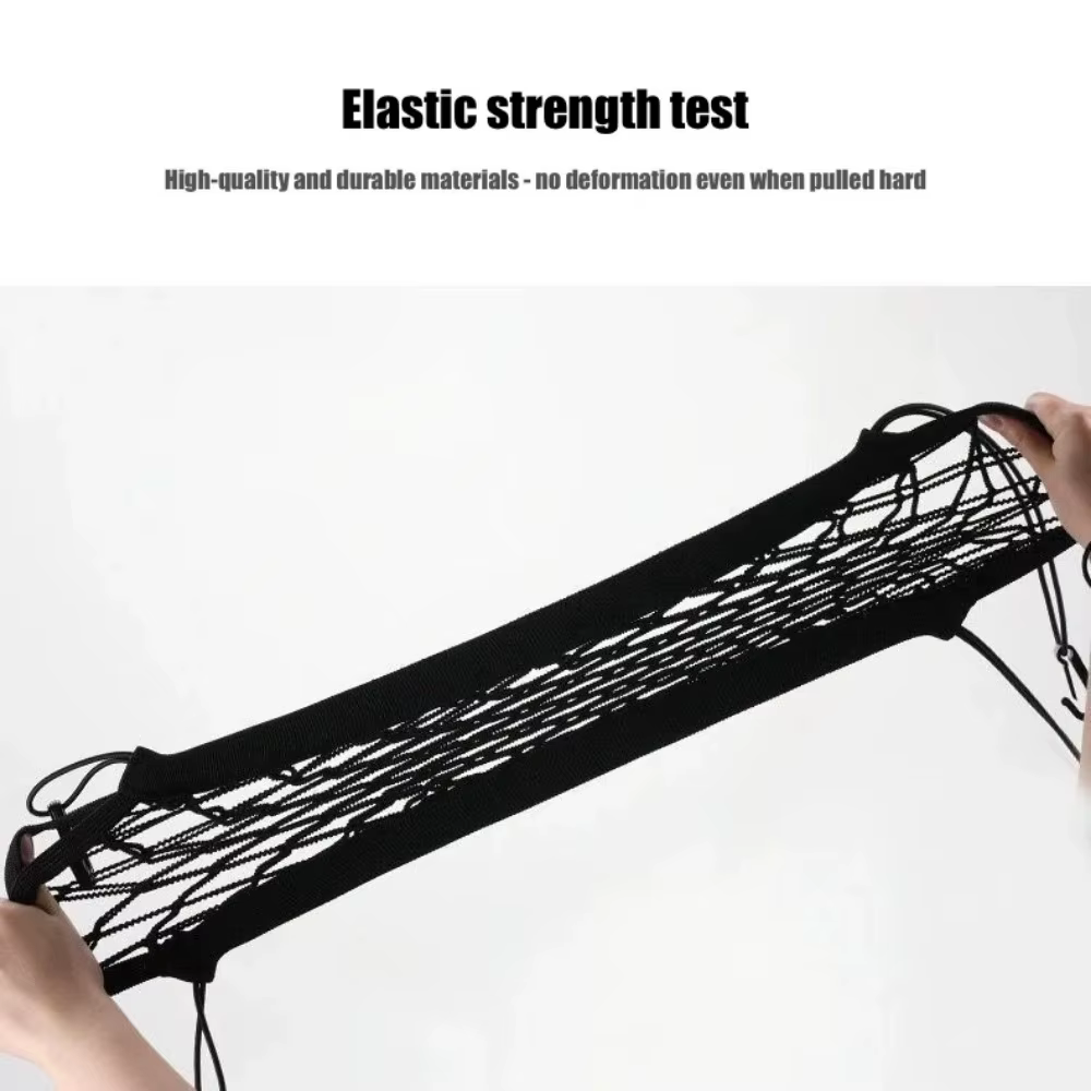Sac de rangement en filet pour voiture entre les sièges, séparateur de voiture, filet de sécurité pour enfant, barrière pour animaux domestiques, sac en maille élastique extensible, accessoire intérie