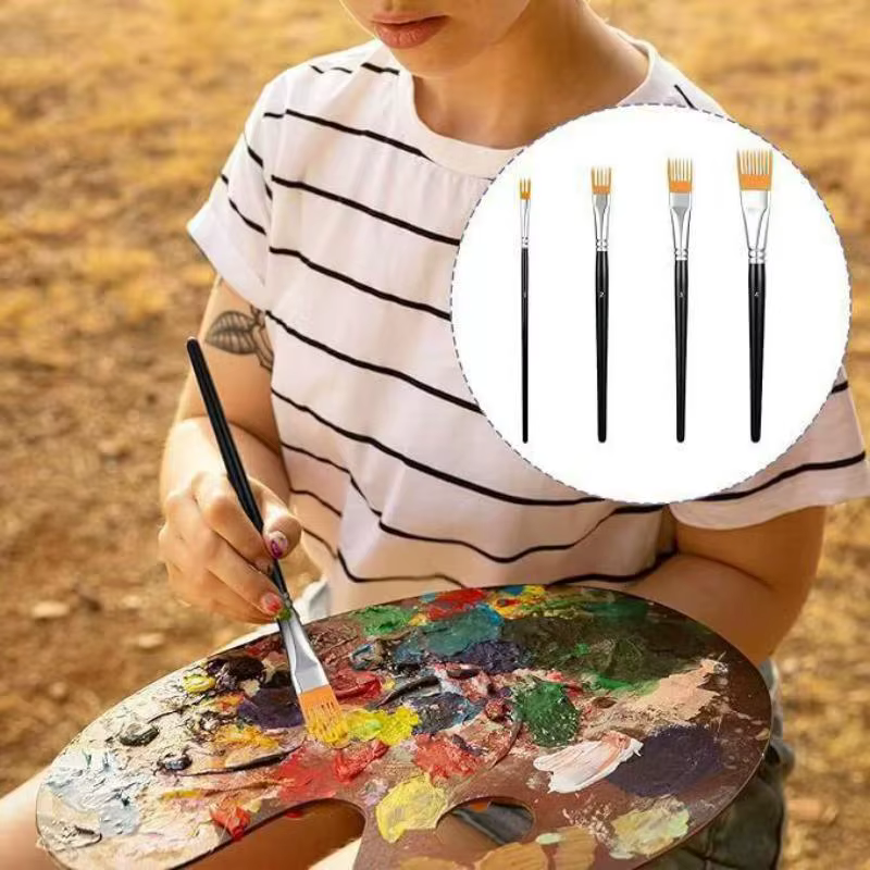 Ensemble de pinceaux à aquarelle professionnels à poils doux