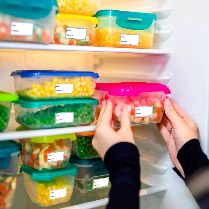 Rouleau d'étiquettes autocollantes de cuisine, 250 pièces/rouleau, pour Date, pour conservation des aliments, étanches, amovibles, pour congélateur