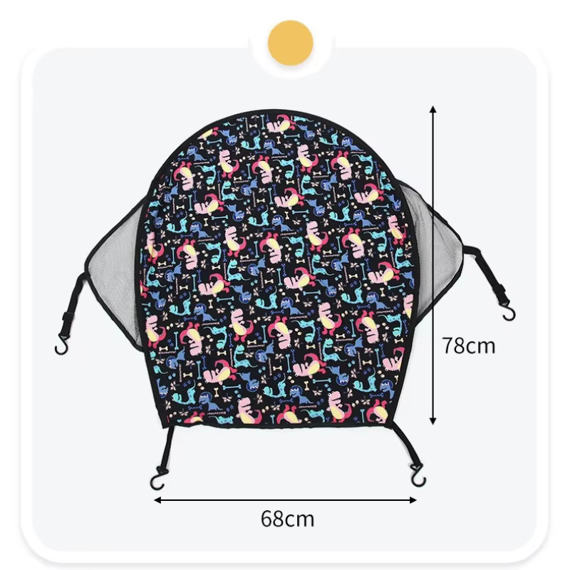 Auvent universel pour poussette de bébé, protection UV, protection solaire, pare-soleil de dessin animé, auvent extensible, accessoires de poussette pour nouveau-né, été