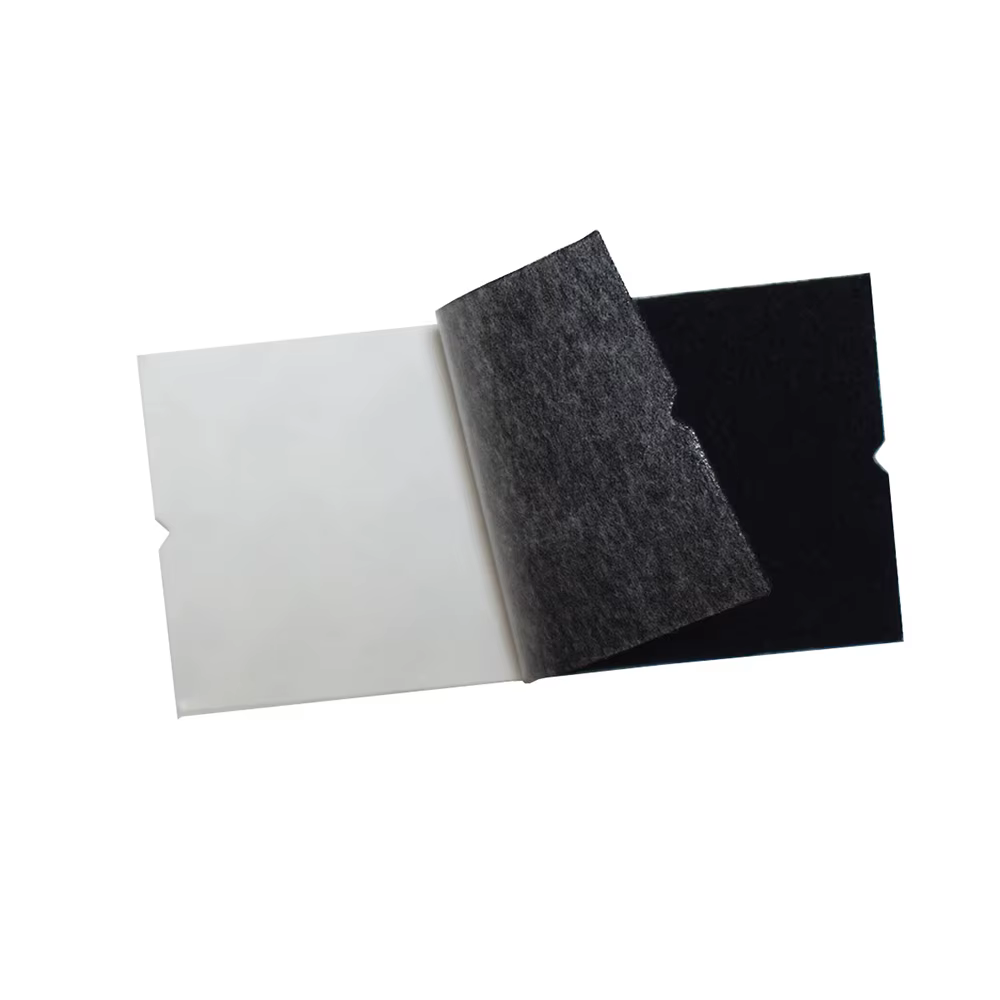 Rouleau de feutre en tissu noir avec colle auto-adhésive