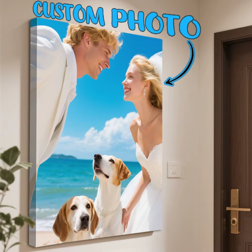 Photo personnalisée en toile de grande taille