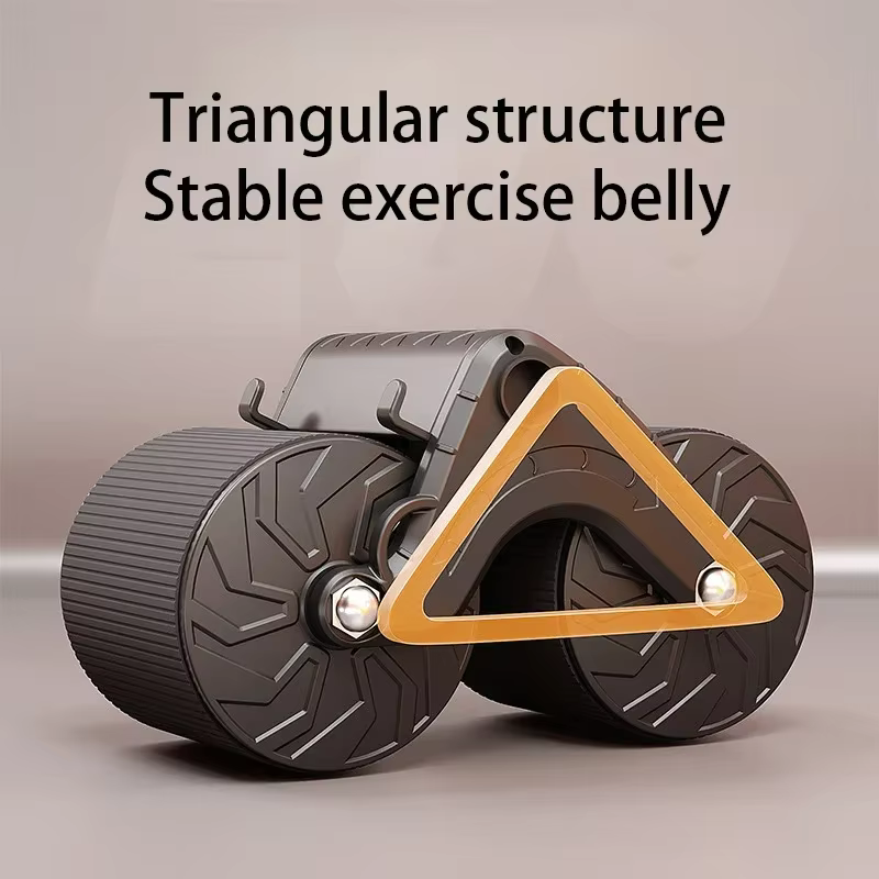 Exercice de roue abdominale entraîneur de muscles abdominaux Support de coude de rouleau Ab rebond automatique glissière de roue de rouleau abdominal