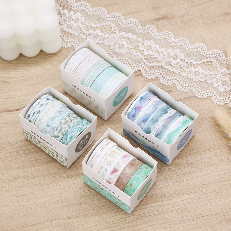 Ensemble de rubans Washi Kawaii pour scrapbooking