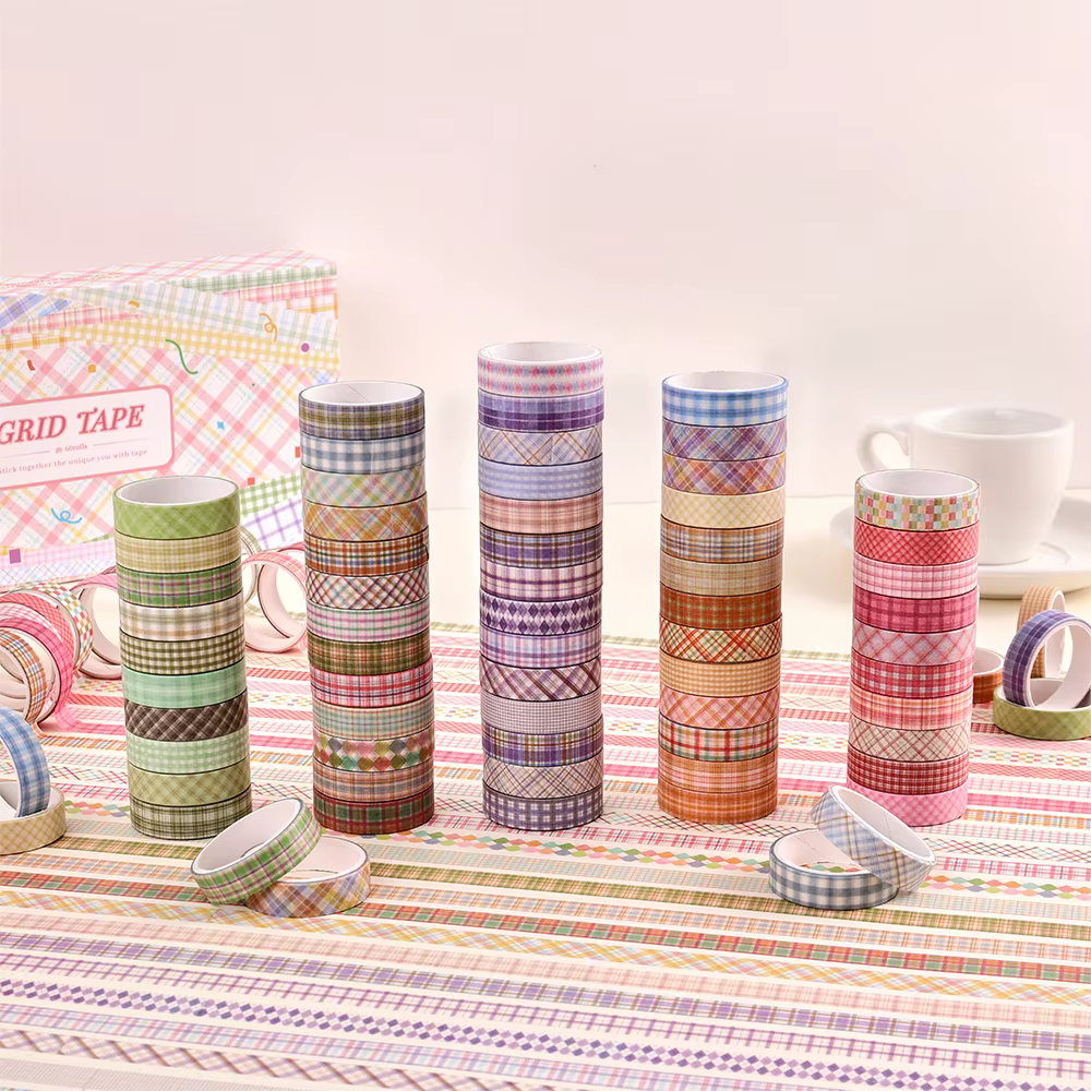 60 rouleaux de rubans Washi Vintage